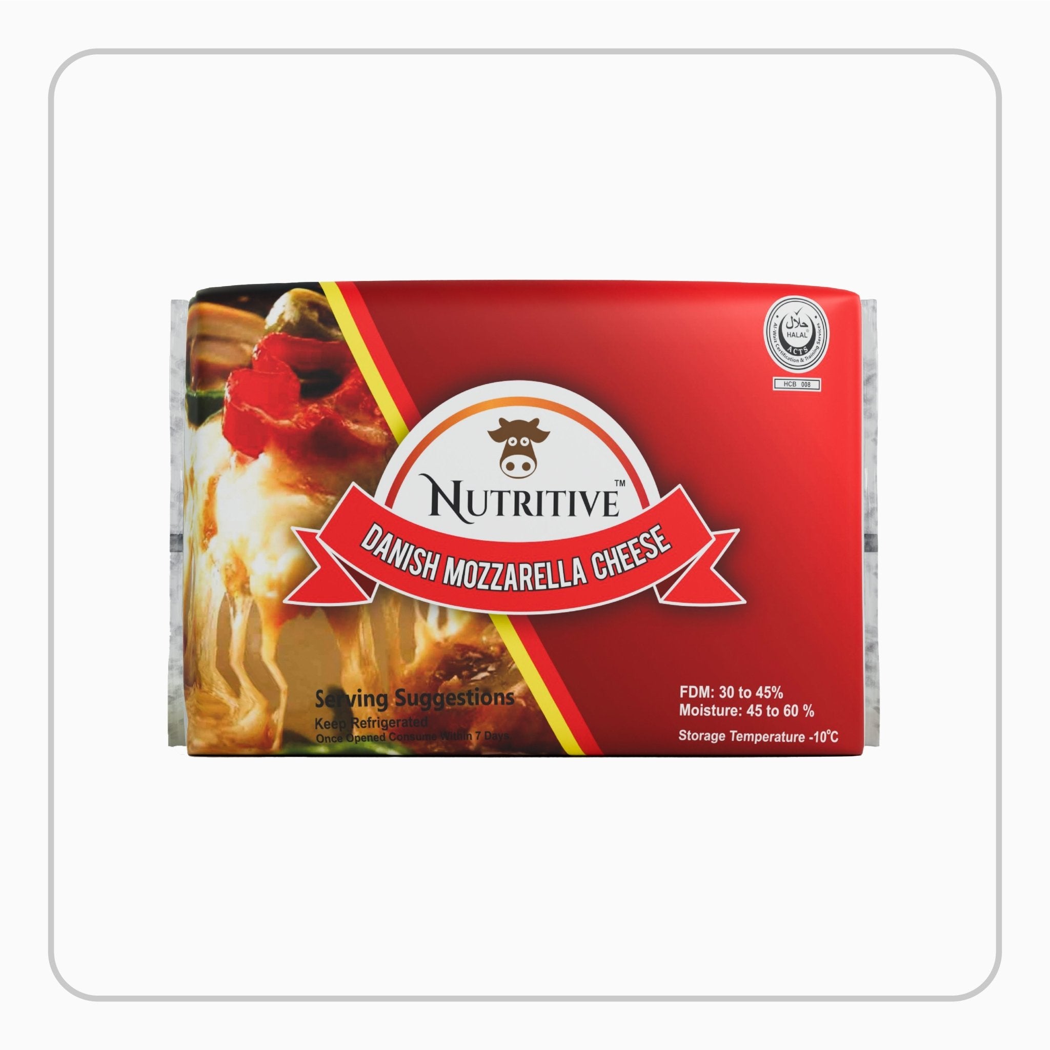 Nutritive Danish Mozzarella Cheese 1kg