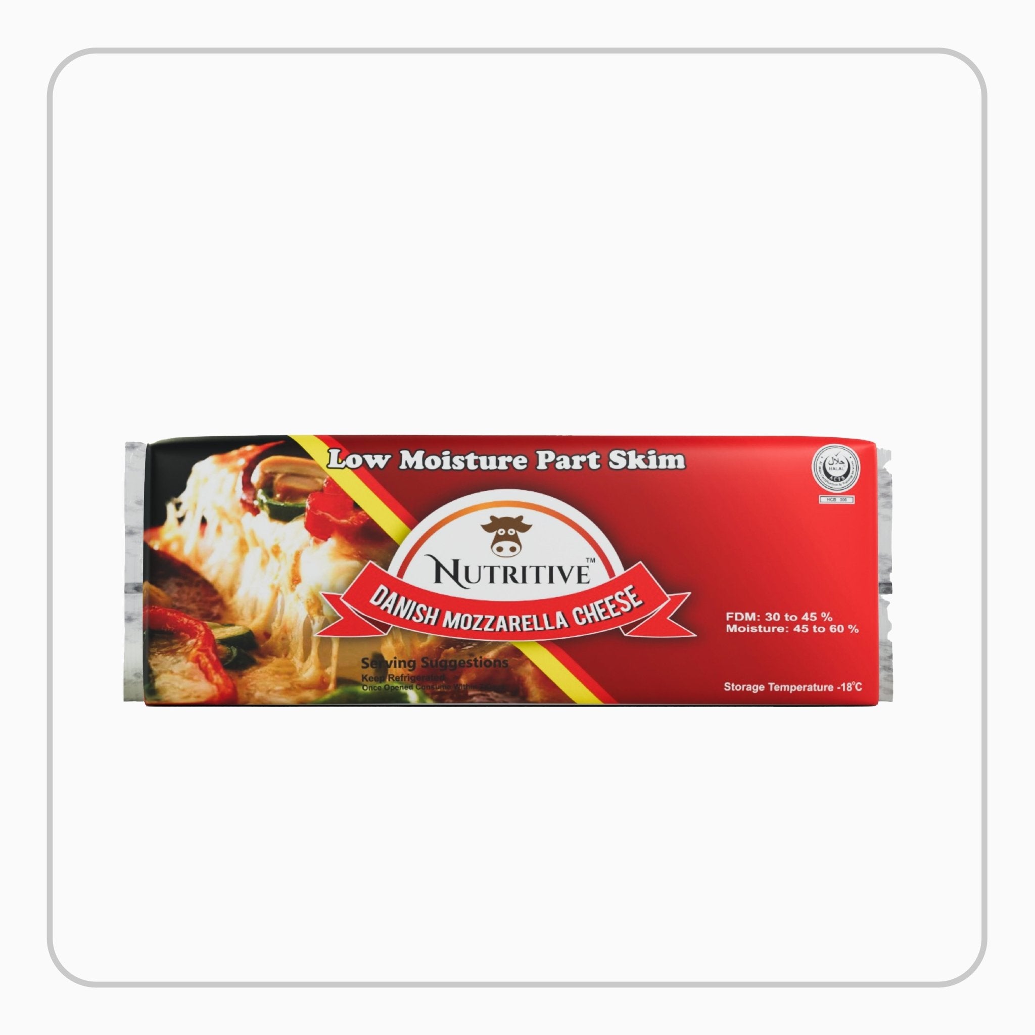 Nutritive Danish Mozzarella Cheese 2kg